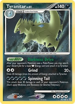 Image for Tyranitar - 30/100 (DP Stormfront) (030/100) [Deck Exclusives] - Pokemon