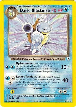 Image for Dark Blastoise - 4/110 (WotC Legendary Collection) (004/110) [Deck Exclusives] - Pokemon