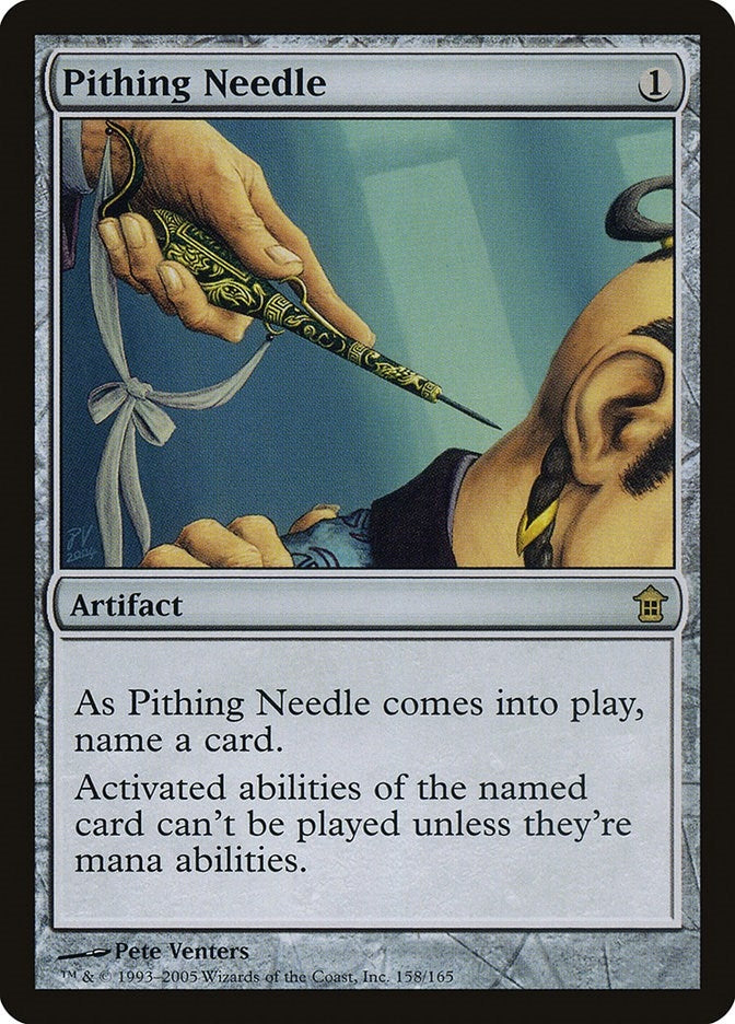 Image for Pithing Needle (158) [Saviors of Kamigawa] - Magic: The Gathering