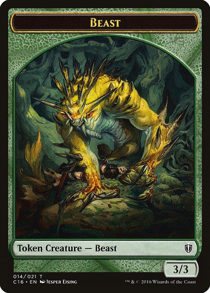 Image for Beast // Ogre Double-Sided Token (14 // 13) [Commander 2016] - Magic: The Gathering
