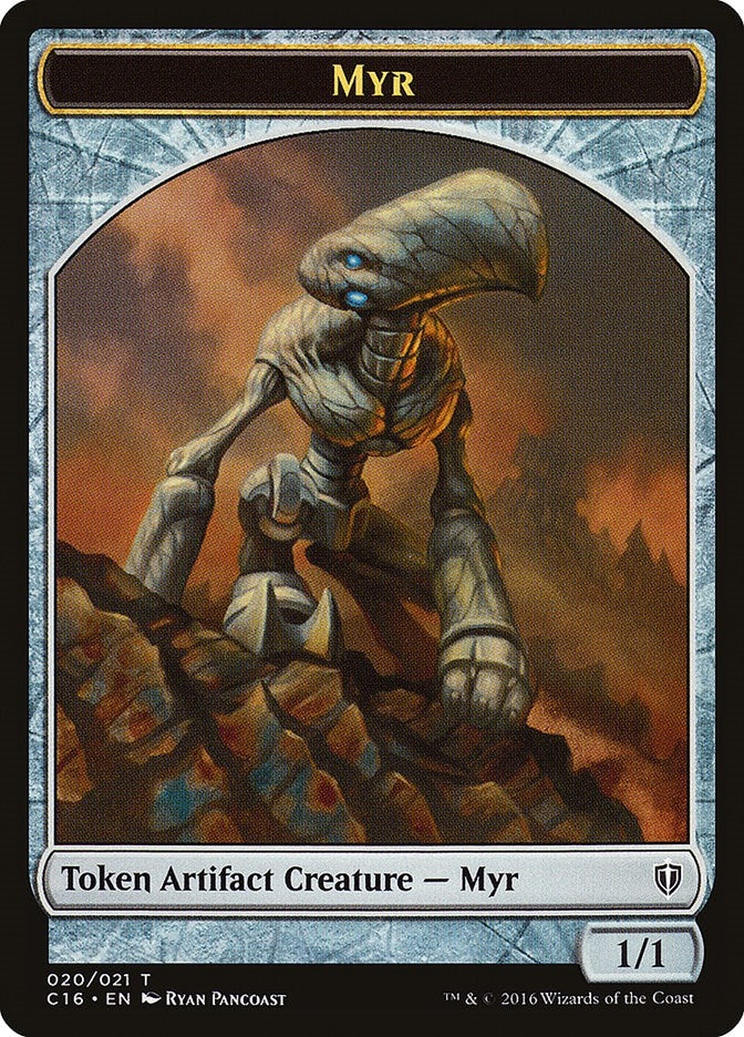 Image for Myr // Bird (002) Double-Sided Token (20 // 2) [Commander 2016] - Magic: The Gathering