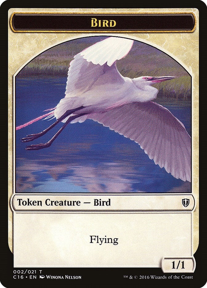 Image for Bird (002) // Saproling  (016) Double-Sided Token (2 // 16) [Commander 2016] - Magic: The Gathering