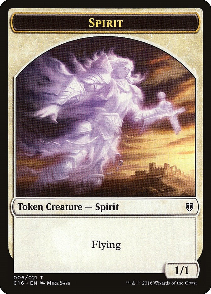 Image for Spirit (006) // Bird (002) Double-Sided Token (6 // 2) [Commander 2016] - Magic: The Gathering