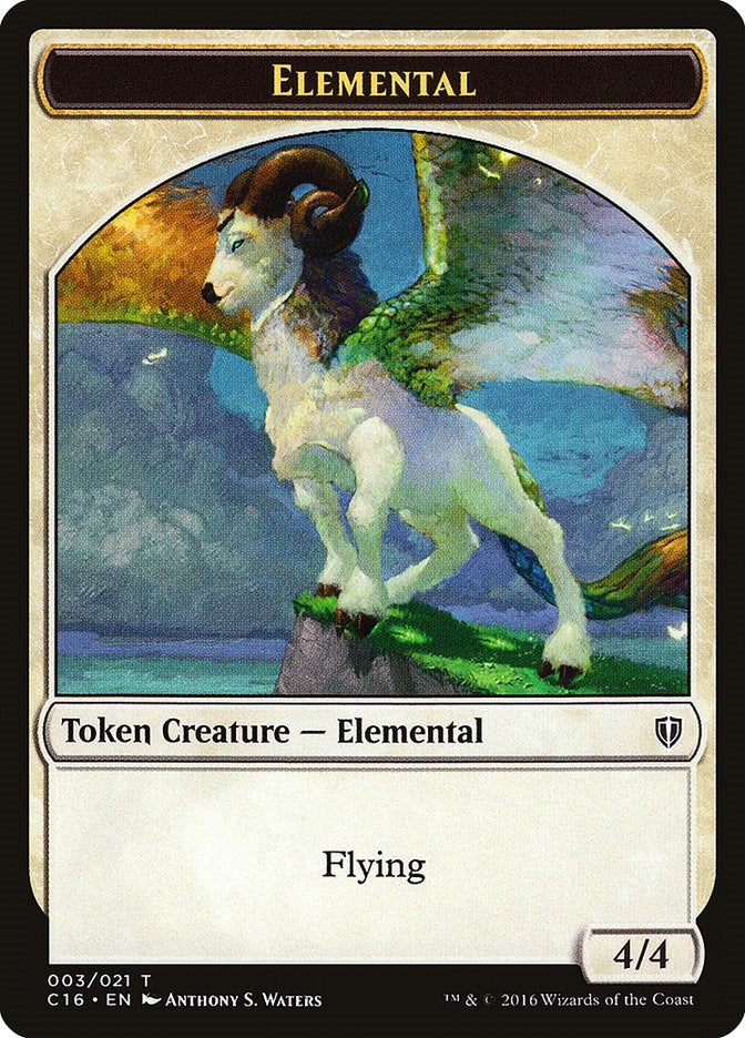 Image for Elemental // Soldier Double-Sided Token (3 // 5) [Commander 2016] - Magic: The Gathering
