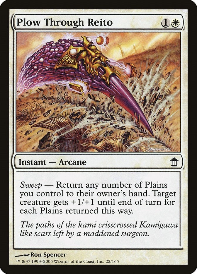 Image for Plow Through Reito (22) [Saviors of Kamigawa] - Magic: The Gathering