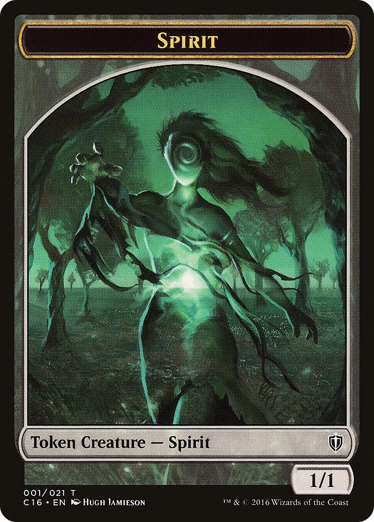 Image for Spirit (001) // Spirit (006) Double-Sided Token (1 // 6) [Commander 2016] - Magic: The Gathering