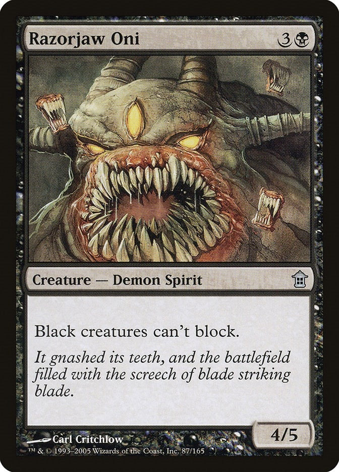 Image for Razorjaw Oni (87) [Saviors of Kamigawa] - Magic: The Gathering