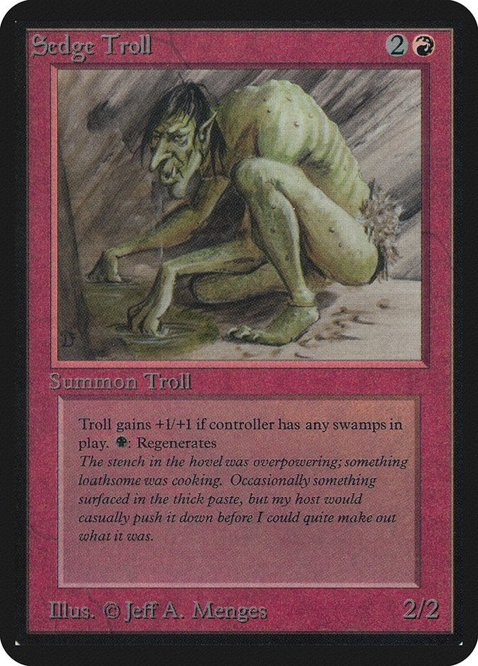 Image for Sedge Troll [Alpha Edition] - Magic: The Gathering