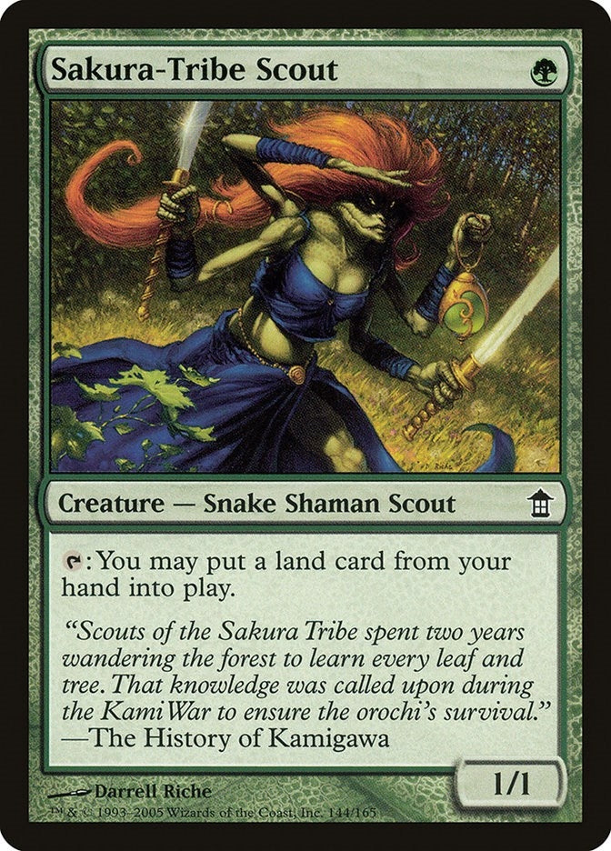 Image for Sakura-Tribe Scout (144) [Saviors of Kamigawa] - Magic: The Gathering