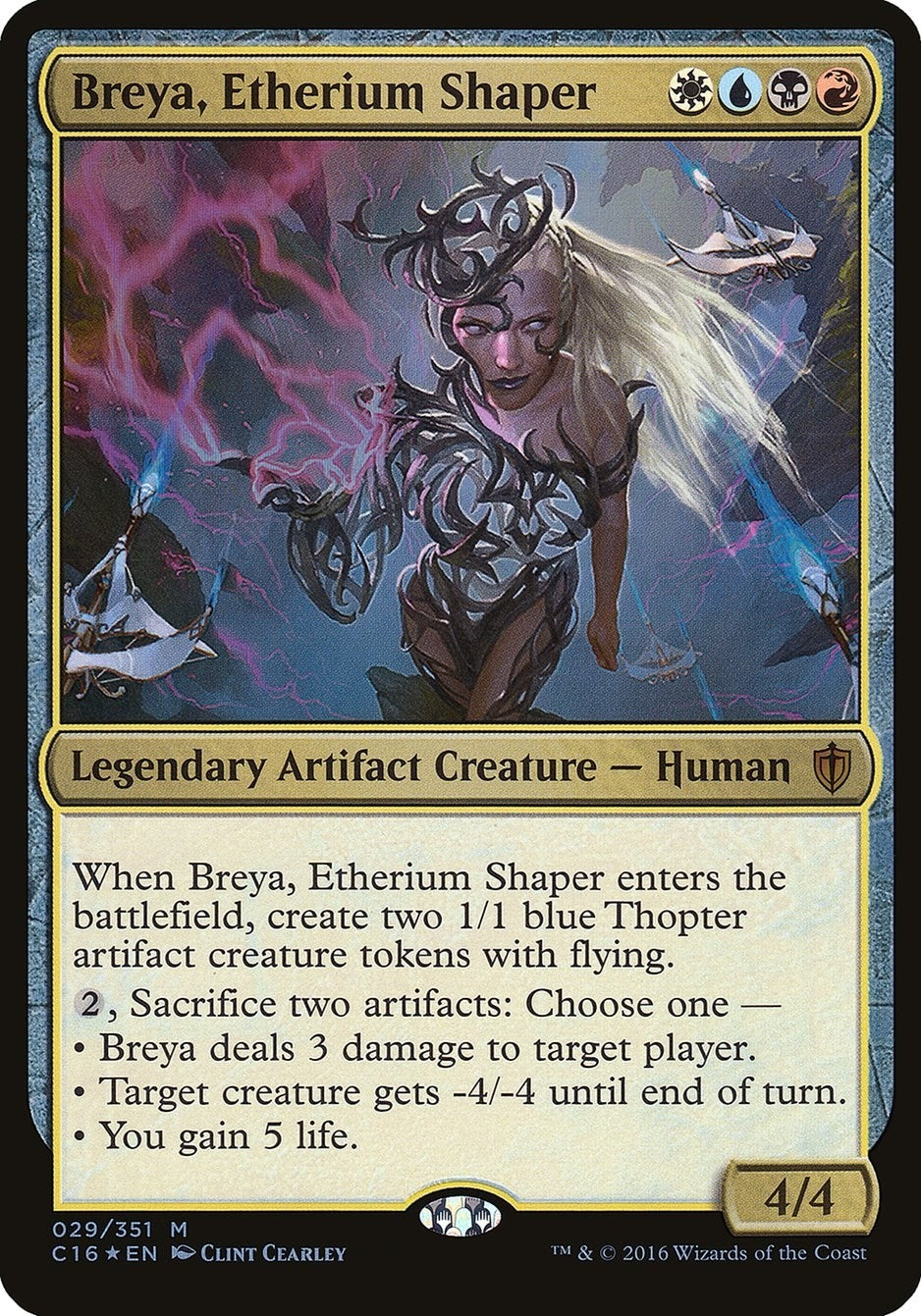 Image for Breya, Etherium Shaper (Commander 2016) (29) [Oversize Cards] - Magic: The Gathering
