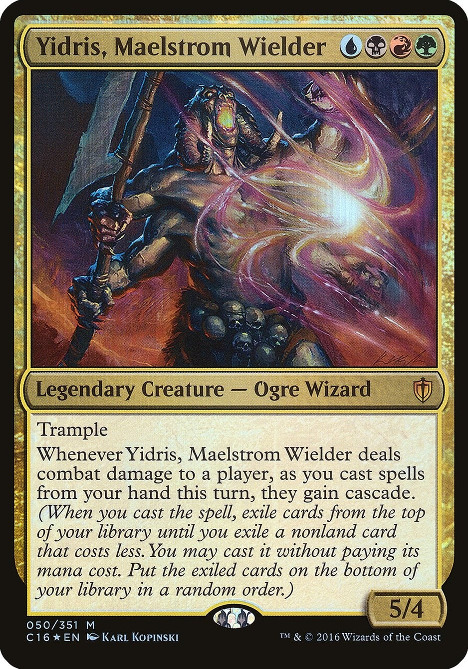 Image for Yidris, Maelstrom Wielder (Commander 2016) (50) [Oversize Cards] - Magic: The Gathering