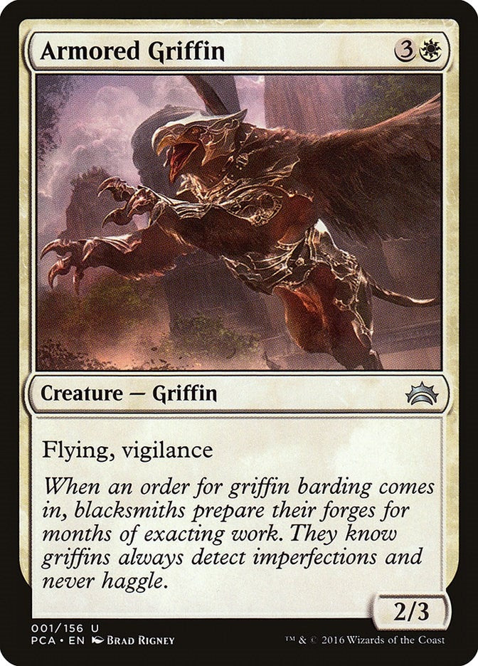 Image for Armored Griffin (1) [Planechase Anthology] - Magic: The Gathering