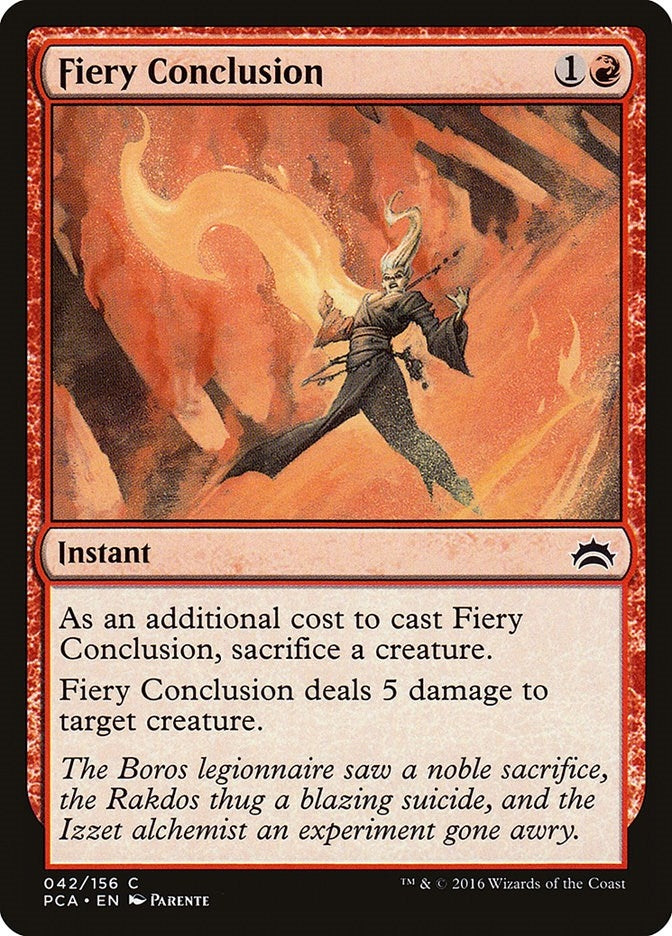 Image for Fiery Conclusion (42) [Planechase Anthology] - Magic: The Gathering