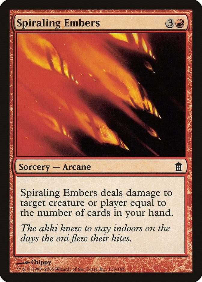 Image for Spiraling Embers (116) [Saviors of Kamigawa] - Magic: The Gathering