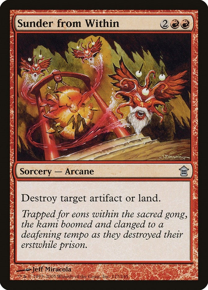 Image for Sunder from Within (117) [Saviors of Kamigawa] - Magic: The Gathering