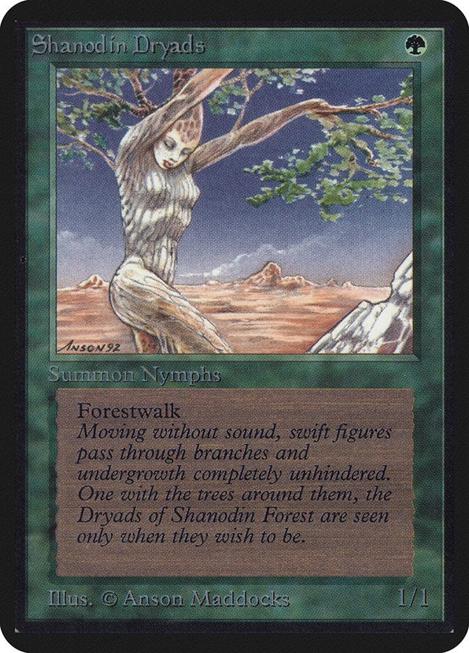Image for Shanodin Dryads [Alpha Edition] - Magic: The Gathering