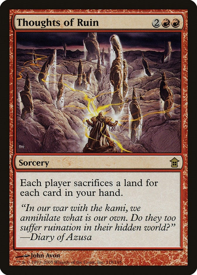Image for Thoughts of Ruin (118) [Saviors of Kamigawa] - Magic: The Gathering