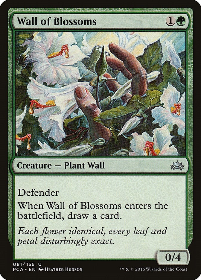 Image for Wall of Blossoms (81) [Planechase Anthology] - Magic: The Gathering