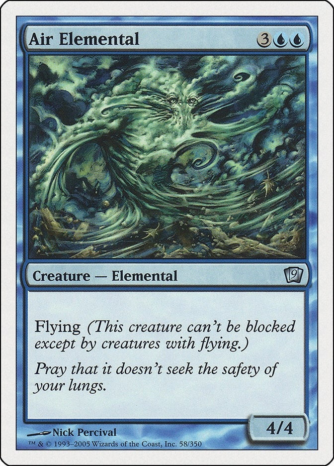 Image for Air Elemental (58) [9th Edition] - Magic: The Gathering