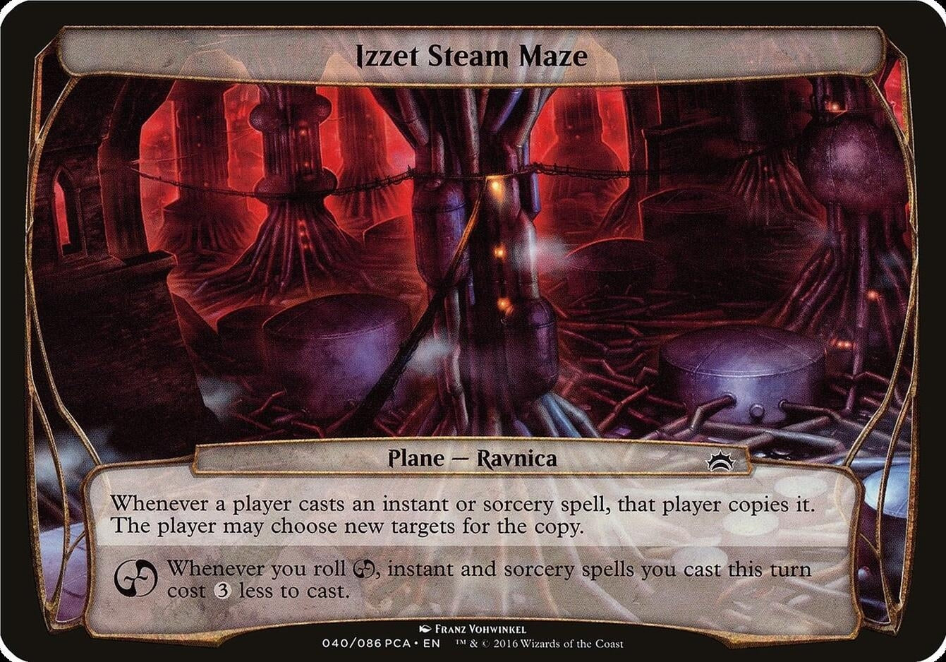 Image for Izzet Steam Maze (Planechase Anthology) [Oversize Cards] - Magic: The Gathering