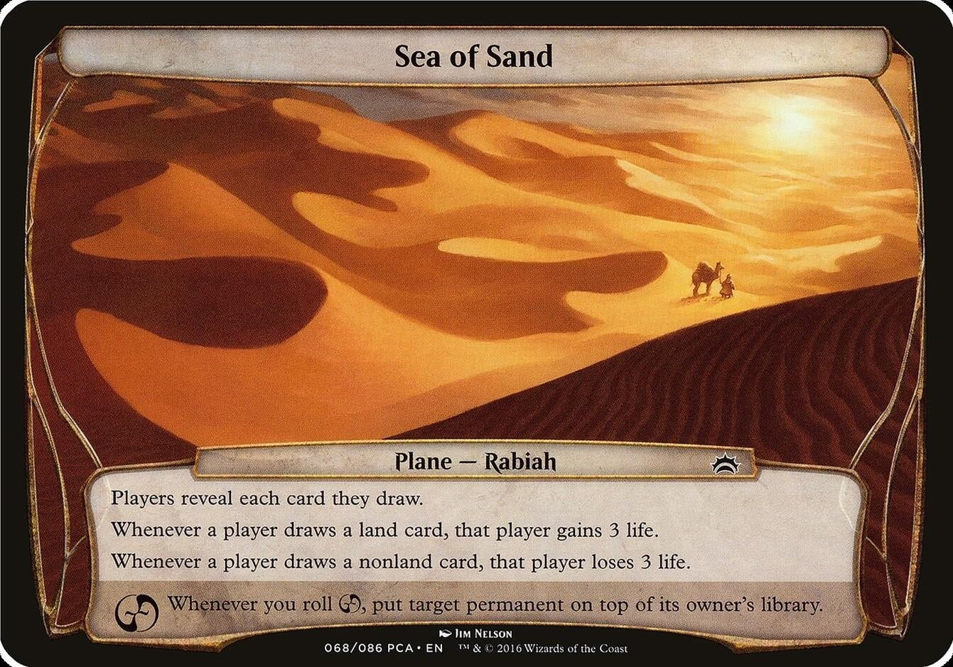 Image for Sea of Sand (Planechase Anthology) [Oversize Cards] - Magic: The Gathering