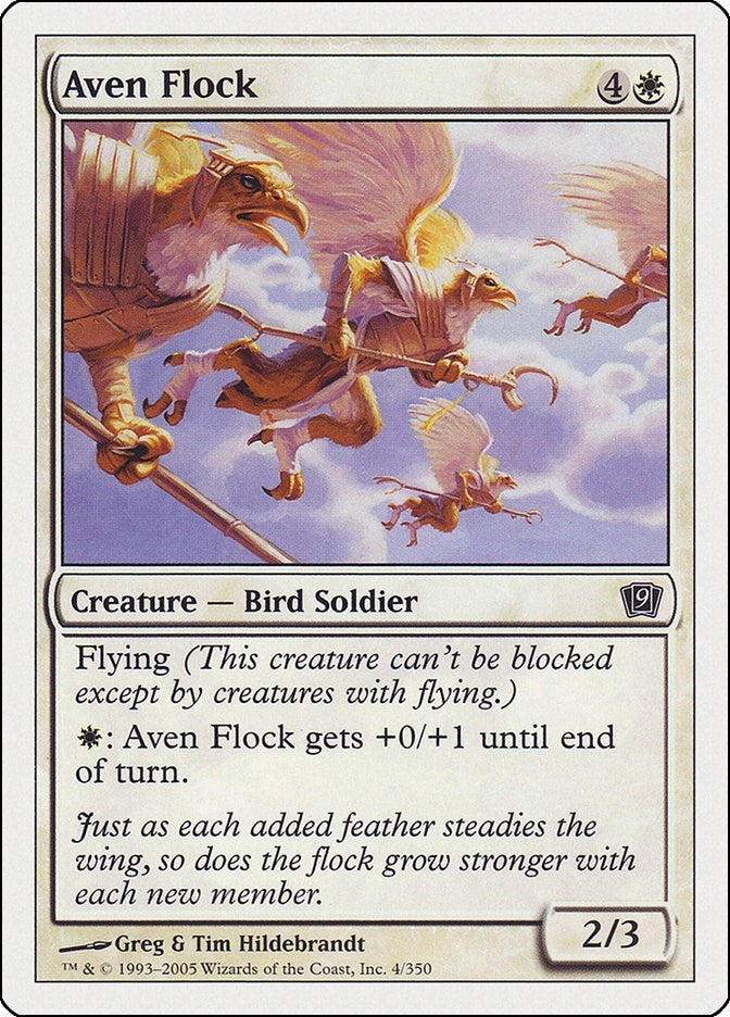 Image for Aven Flock (4) [9th Edition] - Magic: The Gathering