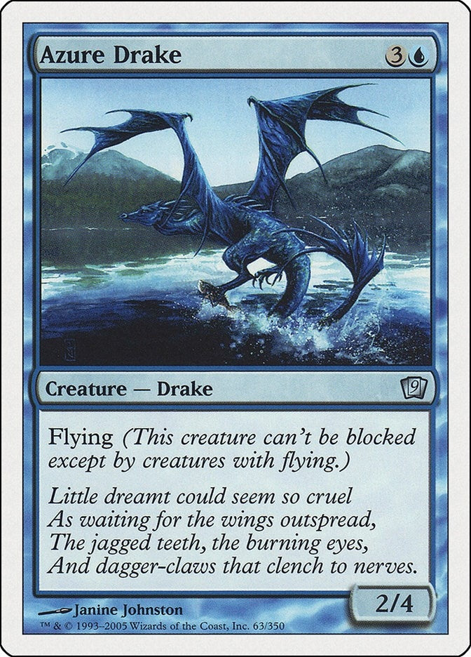 Image for Azure Drake (63) [9th Edition] - Magic: The Gathering