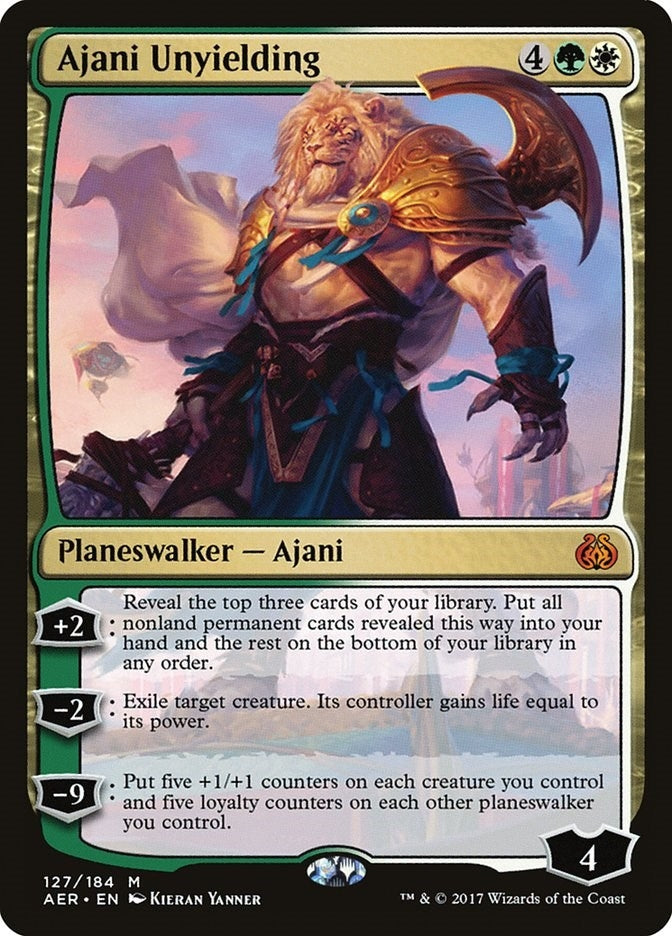Image for Ajani Unyielding (127) [Aether Revolt] - Magic: The Gathering