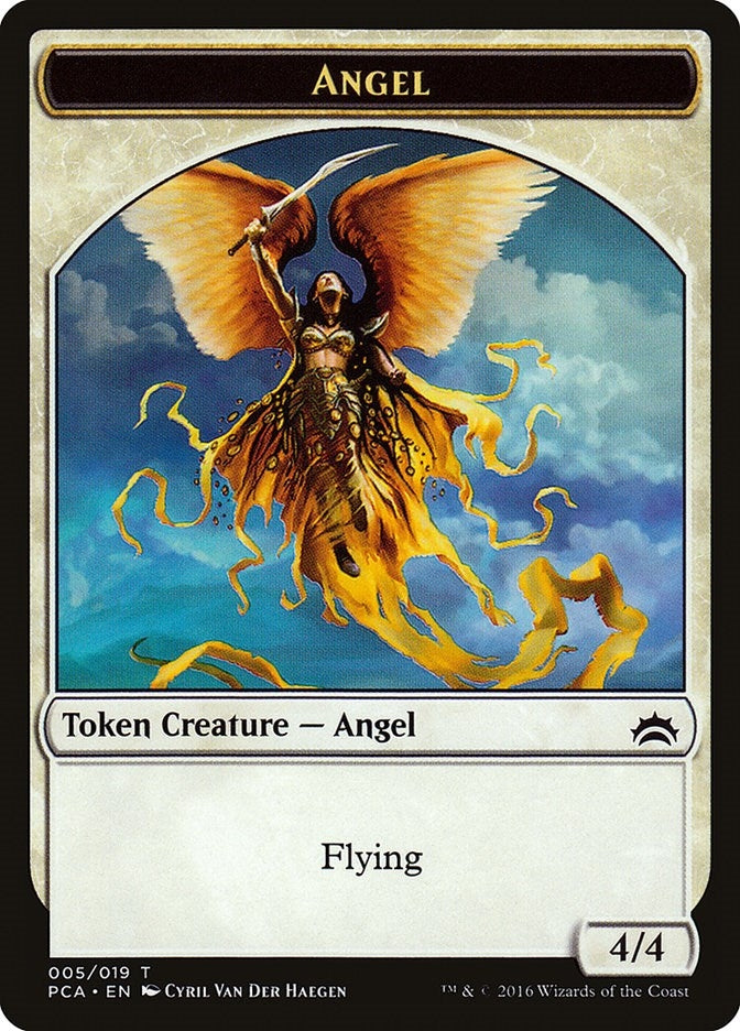 Image for Angel // Saproling Double-Sided Token (5 // 19) [Planechase Anthology] - Magic: The Gathering