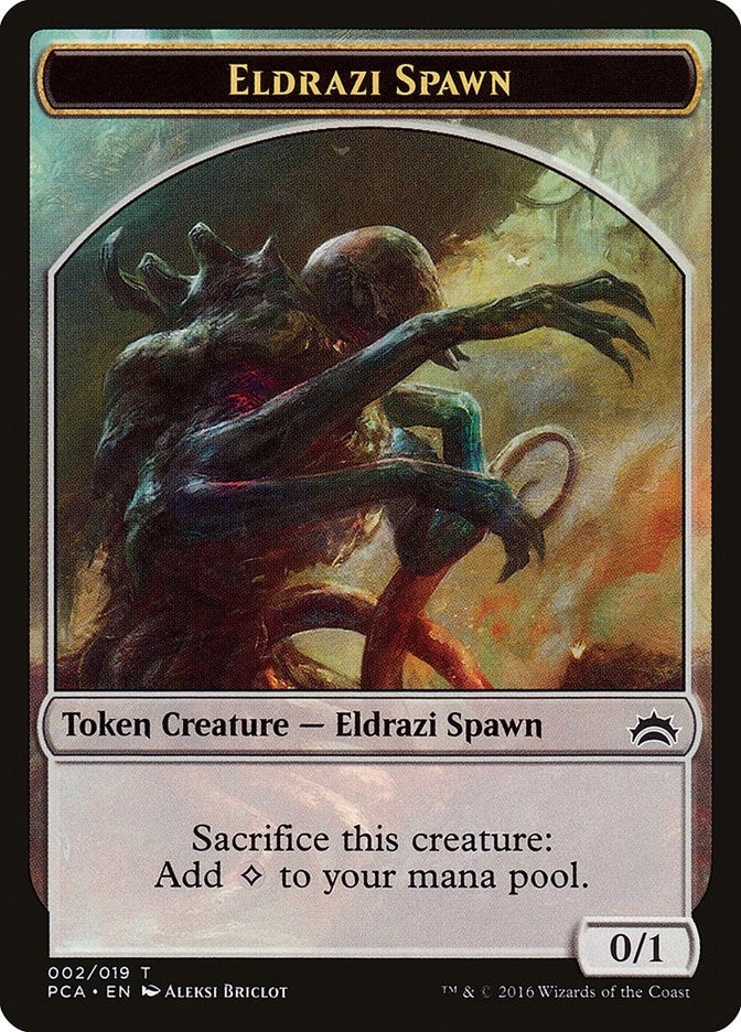 Image for Eldrazi Spawn (002) // Eldrazi Double-Sided Token (2 // 1) [Planechase Anthology] - Magic: The Gathering