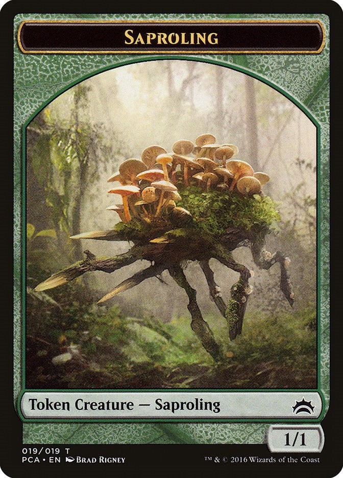 Image for Saproling // Goblin Double-Sided Token (19 // 11) [Planechase Anthology] - Magic: The Gathering