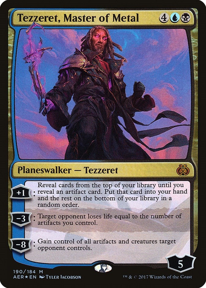 Image for Tezzeret, Master of Metal (190) [Aether Revolt] - Magic: The Gathering