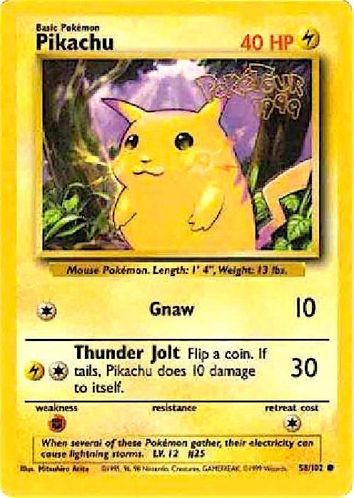 Image for Pikachu - 58/102 (PokeTour 1999) (058/102) [Miscellaneous Cards & Products] - Pokemon