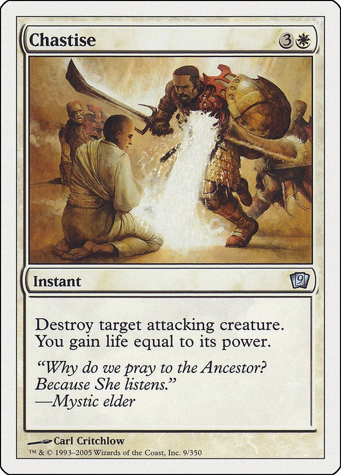 Image for Chastise (9) [9th Edition] - Magic: The Gathering