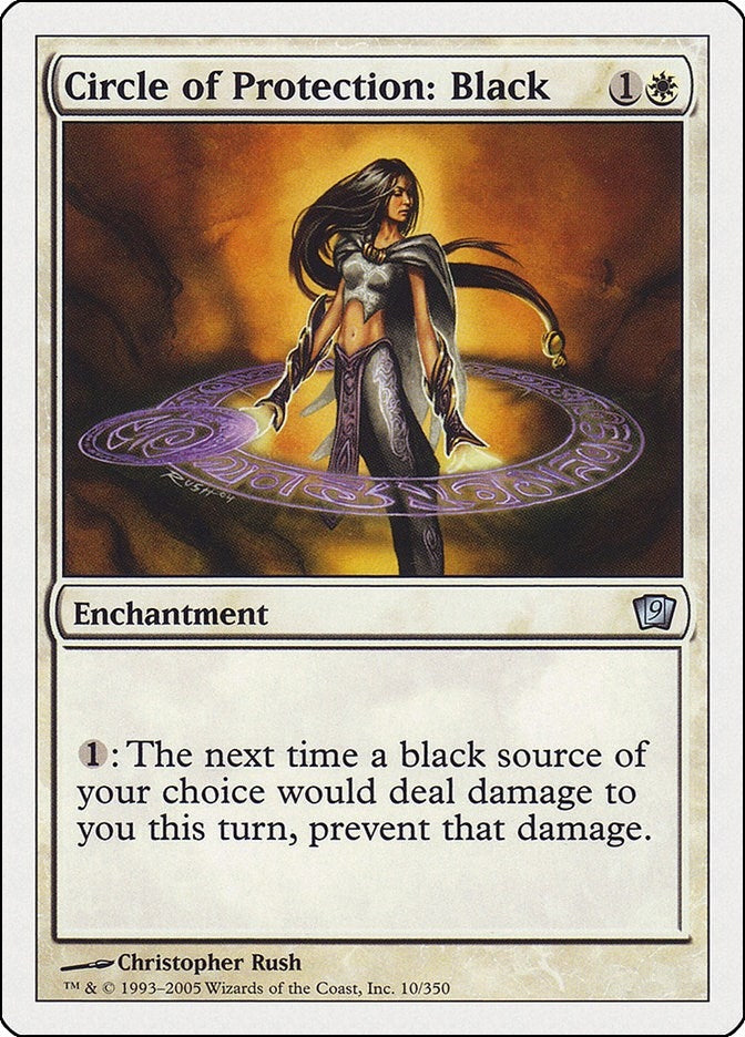 Image for Circle of Protection: Black (10) [9th Edition] - Magic: The Gathering