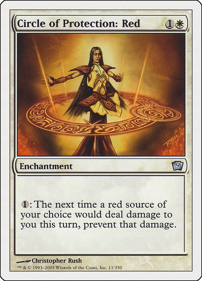Image for Circle of Protection: Red (11) [9th Edition] - Magic: The Gathering
