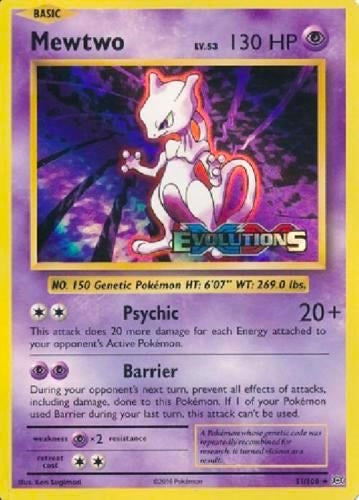 Image for Mewtwo (XY Evolutions Prerelease) (51/108) [XY Promos] - Pokemon