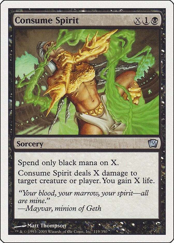 Image for Consume Spirit (119) [9th Edition] - Magic: The Gathering