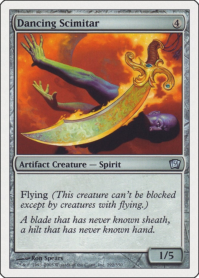 Image for Dancing Scimitar (292) [9th Edition] - Magic: The Gathering