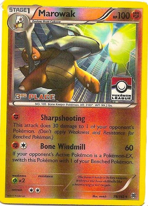 Image for Marowak - 78/162 (Pokemon League) [3rd Place] (078/162) [League & Championship Cards] - Pokemon