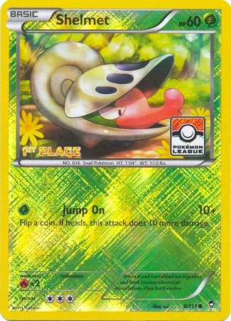 Image for Shelmet - 8/111 (Pokemon League) [1st Place] (008/111) [League & Championship Cards] - Pokemon