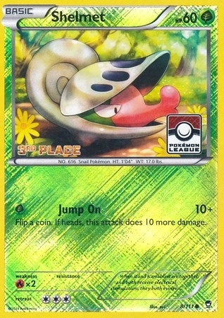 Image for Shelmet - 8/111 (Pokemon League) [3rd Place] (008/111) [League & Championship Cards] - Pokemon