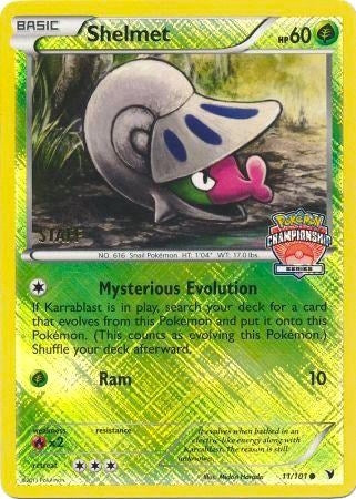 Image for Shelmet 11/101 (Championship Series) [Staff] (011/101) [League & Championship Cards] - Pokemon