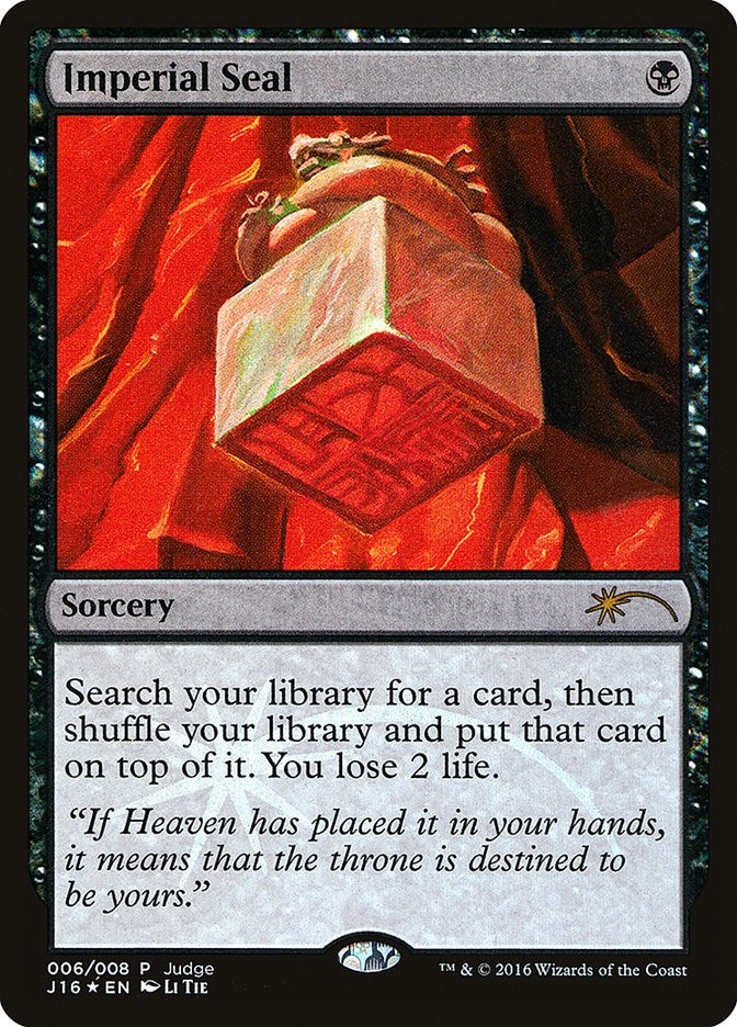 Image for Imperial Seal (6) [Judge Promos] - Magic: The Gathering