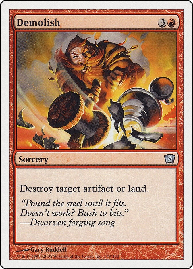 Image for Demolish (179) [9th Edition] - Magic: The Gathering