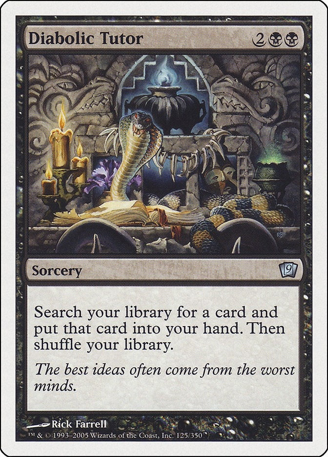 Image for Diabolic Tutor (125) [9th Edition] - Magic: The Gathering