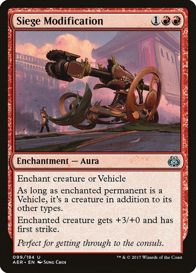 Image for Siege Modification (99) [Aether Revolt] - Magic: The Gathering