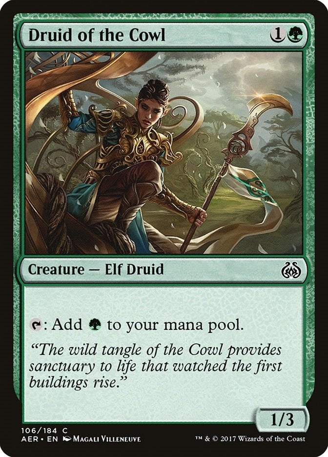Image for Druid of the Cowl (106) [Aether Revolt] - Magic: The Gathering