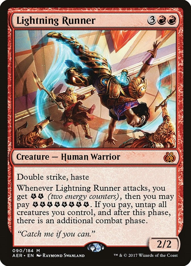 Image for Lightning Runner (90) [Aether Revolt] - Magic: The Gathering