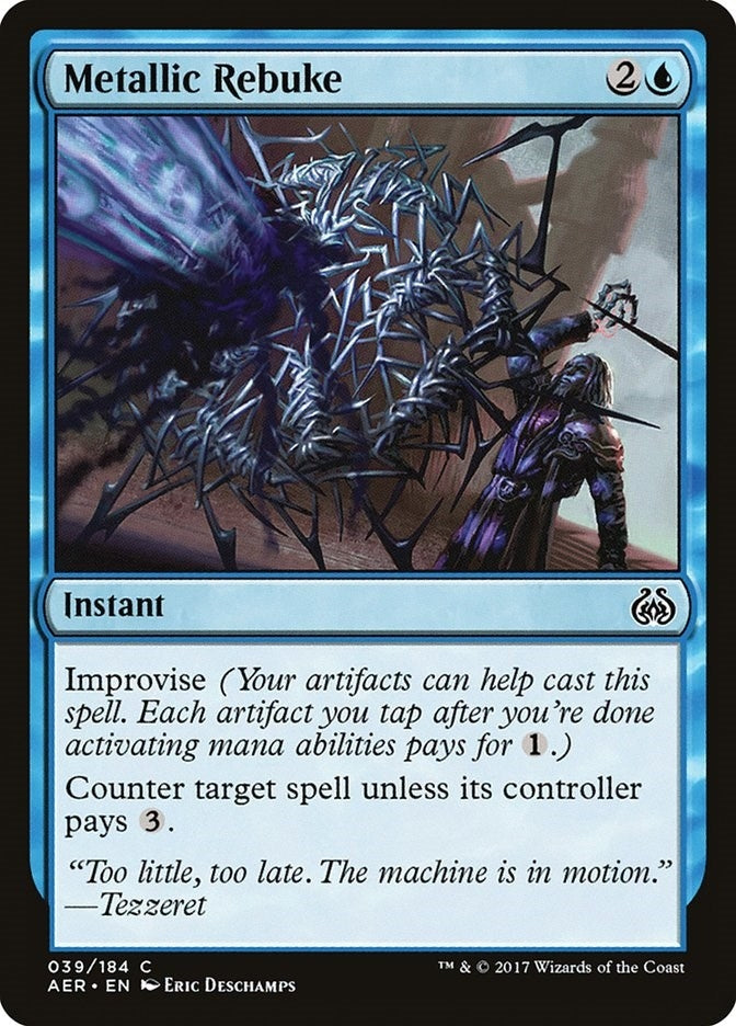 Image for Metallic Rebuke (39) [Aether Revolt] - Magic: The Gathering